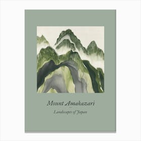 Landscapes Of Japan Mount Amakazari 80 Canvas Print