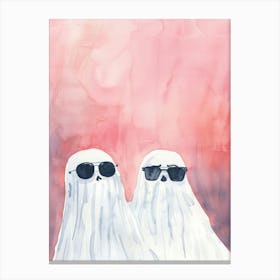 Ghosts In Sunglasses 5 Canvas Print