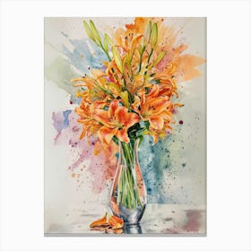 Orange Lilies Canvas Print