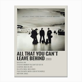 All That You Can T Leave Behind Music Poster Canvas Print