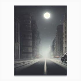 Night In The City Canvas Print