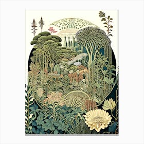 Gardens By The Bay 1, Singapore Vintage Botanical Canvas Print