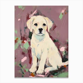 A Shih Tzu Dog Painting, Impressionist 1 Canvas Print