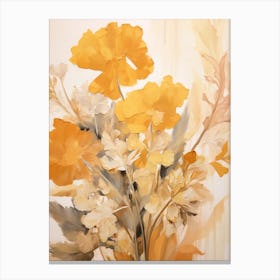 Fall Flower Painting Marigold 1 Canvas Print