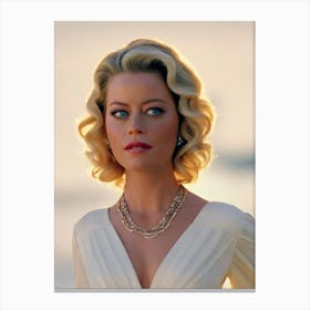 Elizabeth Banks Retro Collage Movies Canvas Print