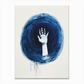 Hand In Water Canvas Print