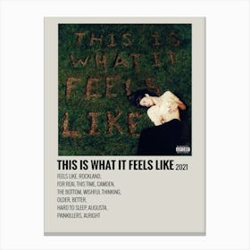 This Is What It Feels Like Gracie Abrams Canvas Posters Canvas Print