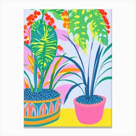 Ti Plant Eclectic Boho Plant Canvas Print