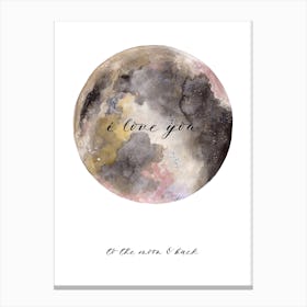 New To The Moon And Back Canvas Print