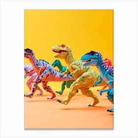 Toy Dinosaur Running 3 Canvas Print