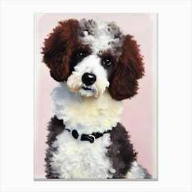 Poodle 3 Watercolour dog Canvas Print