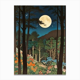 William Morris Moonlight In The Forest 110 Canvas Print