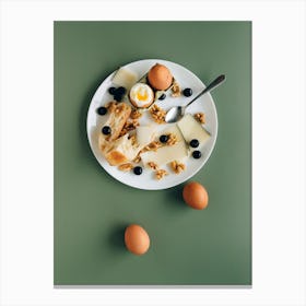 Breakfast On A Plate Canvas Print