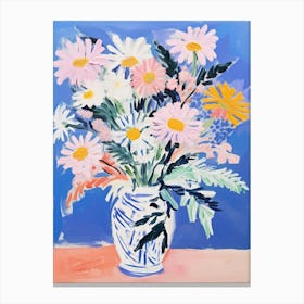 Flower Painting Fauvist Style Cineraria 1 Canvas Print