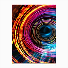 Abstract Light Vortex Canvas Print