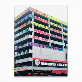 Graffitied Multistory Canvas Print