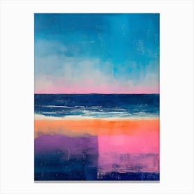 'Blue And Pink' Canvas Print