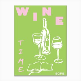 Wine Time Canvas Print