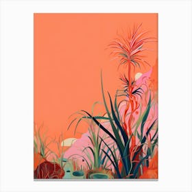 Boho Plant Painting Air Plant 1 Canvas Print