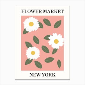 Flower Market New York Canvas Print