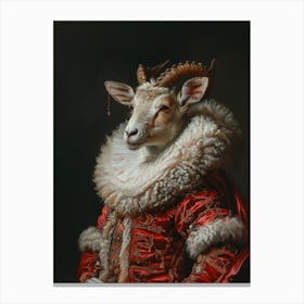 Renaissance Billy Goat Portrait Canvas Print