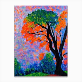 Willow Oak Tree Cubist Canvas Print