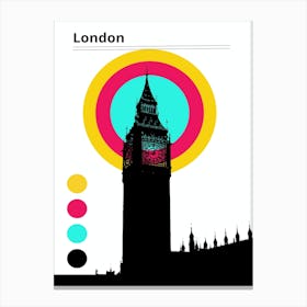 London Clock Tower bauhaus Canvas Print