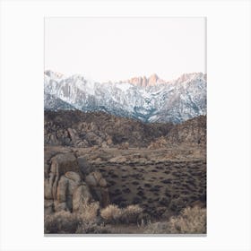 California Snow Covered Peaks Canvas Print