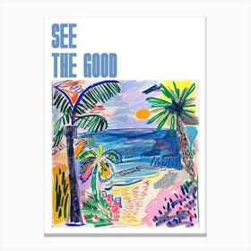 See The Good Poster Seaside Painting Matisse Style 8 Canvas Print