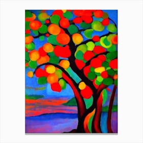 Atemoya 1 Fruit Vibrant Matisse Inspired Painting Fruit Canvas Print