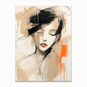 Miss Style Abstract Canvas Print