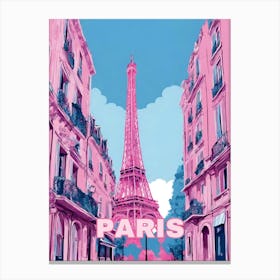 Paris In Pink Canvas Print