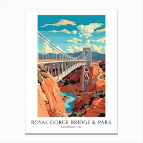Royal Gorge Bridge & Park, Colorado, Usa Colourful 1 Canvas Print