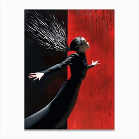 Woman In Black 1 Canvas Print