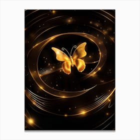 Golden Butterfly 8 Canvas Print