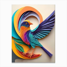 Bird In Flight-Reimagined Canvas Print