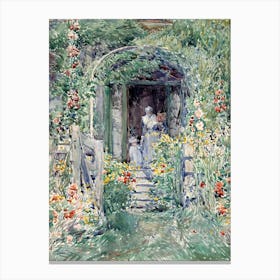 The Garden In Its Glory, Frederick Childe Hassam Canvas Print