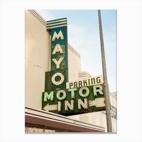 Tulsa Mayo Motor Inn on Film Canvas Print