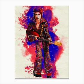 Smudge David Bowie Canvas Print