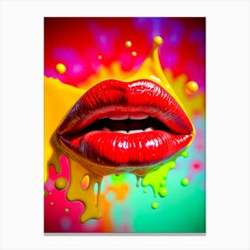 Psychedelic Kiss Canvas Print