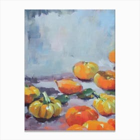 Kabocha Squash Still Life Painting vegetable Canvas Print