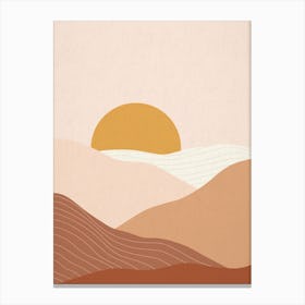 Desert Sunrise 2 Canvas Print