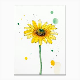 Yellow Daisy 3 Canvas Print