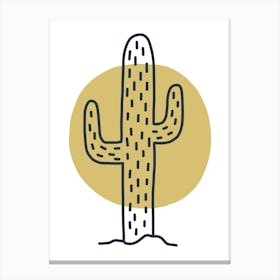 Cactus Moon Canvas Print