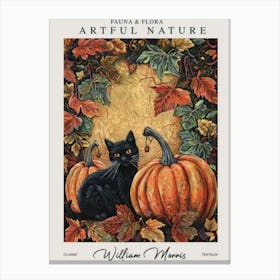 William Morris Pumpkins Decor Autumn Fall Exhibition Art Print 3 Canvas Print