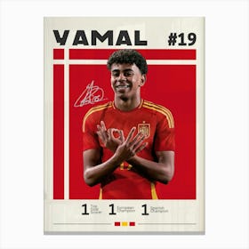 Lamine Yamal 3 Canvas Print