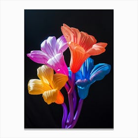 Bright Inflatable Flowers Freesia 4 Canvas Print