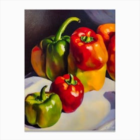 Bell Pepper Cezanne Style vegetable Canvas Print