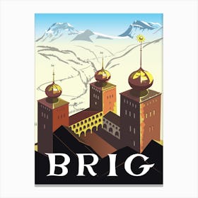 Brig, Valais, Switzerland Canvas Print