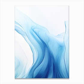 Abstract Blue Wave Canvas Print